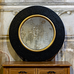 Зеркало в черной фактурной раме с золотым кантом Summon the Light варинант исполнения - 4 | Loft Concept в Санкт-петербурге