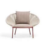 Дизайнерское уличное кресло с веревочной спинкой PETALO Armchair варинант исполнения - 6 | Loft Concept в Санкт-петербурге