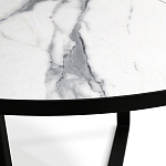 Стол обеденный раздвижной со столешницей белый мрамор Magali варинант исполнения - 8 | Loft Concept в Санкт-петербурге
