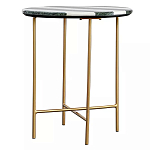 Столик приставной с круглой столешницей с полосатым узором Tabletops with Striped Pattern варинант исполнения - 1 | Loft Concept в Санкт-петербурге