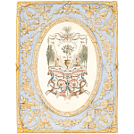 Декоративный постер в раме с рельефным растительным узором арабески New Collection of Arabesques Poster варинант исполнения - 1 | Loft Concept в Санкт-петербурге