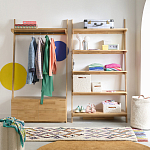 Корзина для белья из ткани букле Boucle Organizers Round варинант исполнения - 3 | Loft Concept в Санкт-петербурге