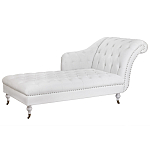 Кушетка белая с мягкой обивкой из велюра Michael Couch варинант исполнения - 1 | Loft Concept в Санкт-петербурге