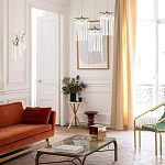 Бра с бронзовыми акцентами и прозрачными стеклянными каплями Droplet Bra варинант исполнения - 4 | Loft Concept в Санкт-петербурге