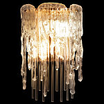 Бра с эффектом стекающего стекла и прозрачными трубками Textured Glass варинант исполнения - 1 | Loft Concept в Санкт-петербурге