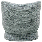 Дизайнерское мягкое кресло без подлокотников в голубой пестрой обивке Roux Armchair варинант исполнения - 2 | Loft Concept в Санкт-петербурге