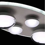 Потолочный светильник овальной формы белого цвета с 4-мя лампами Lunar Pebbles варинант исполнения - 9 | Loft Concept в Санкт-петербурге