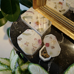 Шкатулка из эпоксидной смолы с цветами розовая Epoxy Resin Rectangular Box Pink варинант исполнения - 6 | Loft Concept в Санкт-петербурге