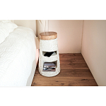 Керамический столик с деревянной столешницей "Пешка" варинант исполнения - 1 | Loft Concept в Санкт-петербурге