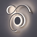 Бра белого цвета с изогнутыми световыми линиями и круглым основанием Luke Lampco Tracer Lamp варинант исполнения - 2 | Loft Concept в Санкт-петербурге