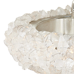 Люстра светодиодная фактурная в форме кольца Amber Crystal варинант исполнения - 2 | Loft Concept в Санкт-петербурге