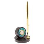 Часы настольные с ручкой из натурального камня Stone Clock варинант исполнения - 2 | Loft Concept в Санкт-петербурге