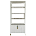 Стеллаж со стеклянными полками Elsa Dreams White варинант исполнения - 8 | Loft Concept в Санкт-петербурге