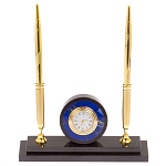 Часы настольные с двумя ручками из натурального камня Stone Clock варинант исполнения - 4 | Loft Concept в Санкт-петербурге