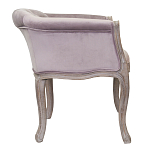 Кресло низкое в стиле прованс Розовый Велюр Louis French Armchair  варинант исполнения - 1 | Loft Concept в Санкт-петербурге
