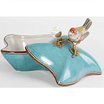 Фарфоровая шкатулка с птицей Eden Garden Blue варинант исполнения - 5 | Loft Concept в Санкт-петербурге