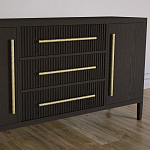 Буфет Primo с тремя ящиками и двумя фасадами Темный орех варинант исполнения - 3 | Loft Concept в Санкт-петербурге