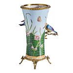 Ваза из фарфора с птицами на бронзовой ветке Garden of Eden варинант исполнения - 2 | Loft Concept в Санкт-петербурге