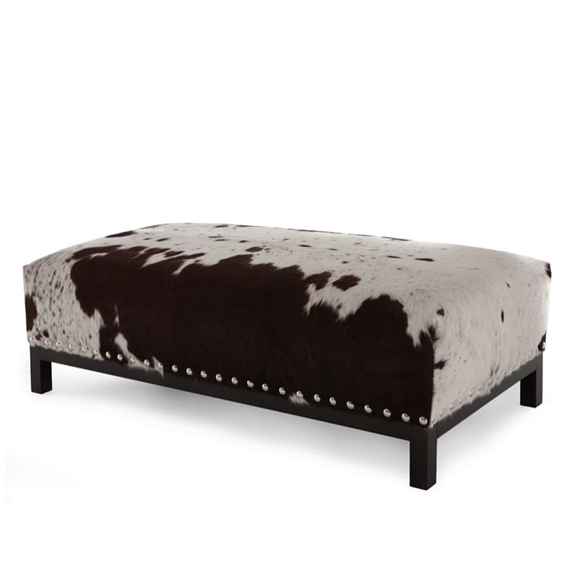 Банкетка Cowhide Bench Коричневый в Санкт-петербурге | Loft Concept 