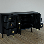Большой Комод-буфет Elsa Dreams Black с ящиками варинант исполнения - 1 | Loft Concept в Санкт-петербурге