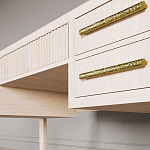 Большой Рабочий стол Primo с 5 выдвижными ящиками Светлый дуб варинант исполнения - 3 | Loft Concept в Санкт-петербурге