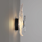 Бра с волнообразным стеклянным плафоном и вставкой из мрамора Liquid Stone варинант исполнения - 2 | Loft Concept в Санкт-петербурге