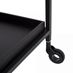 Тумба чёрная на колёсах Cabinet on Wheels варинант исполнения - 3 | Loft Concept в Санкт-петербурге