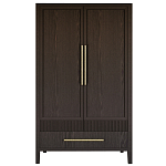 Шкаф платяной Primo с выдвижными ящиками шпон Темный орех варинант исполнения - 1 | Loft Concept в Санкт-петербурге