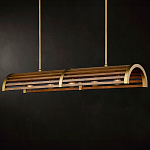 Люстра линейная полукруглой формы Wooden Horseshoe варинант исполнения - 7 | Loft Concept в Санкт-петербурге