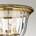 Потолочный светильник цвета латунь с прозрачным плафоном в форме чаши Hinkley варинант исполнения - 11 | Loft Concept в Санкт-петербурге