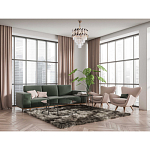 Люстра многоярусная с переплетенными металлическими элементами черного и золотого цвета и прозрачными хрустальными подвесками Empire Chandelier Crystal варинант исполнения - 12 | Loft Concept в Санкт-петербурге