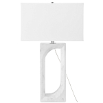 Настольная лампа на прямоугольном корпусе с тканевым абажуром One Piece Support варинант исполнения - 4 | Loft Concept в Санкт-петербурге