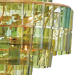 Люстра круглая каскадная Glow of Green Shades зеленое стекло варинант исполнения - 1 | Loft Concept в Санкт-петербурге