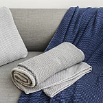 Плед из хлопка серого цвета Waffle Comfort варинант исполнения - 5 | Loft Concept в Санкт-петербурге