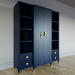 Большой шкаф с витриной Elsa Dreams Blue варинант исполнения - 1 | Loft Concept в Санкт-петербурге