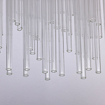 Люстра круглая с прозрачными стеклянными трубками Nembus варинант исполнения - 7 | Loft Concept в Санкт-петербурге