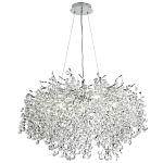 Люстра с хрустальными подвесками на металлических ветках Fairytree Light Silver Chandelier 14 варинант исполнения - 2 | Loft Concept в Санкт-петербурге