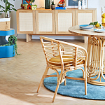 Кресло из ротанга с сиденьем из велюра Vini Rattan Armchair варинант исполнения - 6 | Loft Concept в Санкт-петербурге