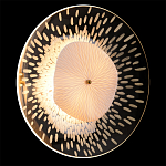 Бра с белым рельефным плафоном и стеклом с рисунком FLOW варинант исполнения - 2 | Loft Concept в Санкт-петербурге