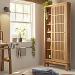 Шкаф из массива тика Okino Wood Cabinet варинант исполнения - 8 | Loft Concept в Санкт-петербурге