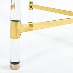 Кофейный столик со столешницей из стекла Crossy варинант исполнения - 4 | Loft Concept в Санкт-петербурге