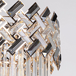 Люстра многоярусная с переплетенными металлическими элементами черного и золотого цвета и прозрачными хрустальными подвесками Empire Chandelier Crystal варинант исполнения - 7 | Loft Concept в Санкт-петербурге