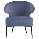 Современное мягкое кресло на металлических ножках Rakush Blue варинант исполнения - 2 | Loft Concept в Санкт-петербурге