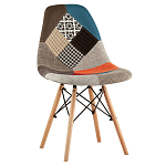 Стул с обивкой в технике пэчворк DSW варинант исполнения - 1 | Loft Concept в Санкт-петербурге