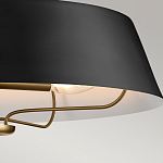 Подвесной светильник с конусовидным металлическим абажуром черного цвета Kichler варинант исполнения - 16 | Loft Concept в Санкт-петербурге