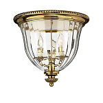 Потолочный светильник цвета латунь с прозрачным плафоном в форме чаши Hinkley варинант исполнения - 8 | Loft Concept в Санкт-петербурге