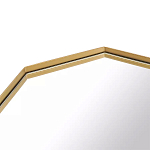 Зеркало золотистое восьмиугольной формы Octagon варинант исполнения - 2 | Loft Concept в Санкт-петербурге