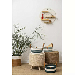 Корзина для хранения с ручками Interlacement Green варинант исполнения - 6 | Loft Concept в Санкт-петербурге