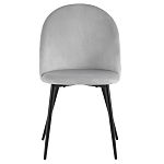 Мягкий стул в сером велюре Miruna Chair варинант исполнения - 2 | Loft Concept в Санкт-петербурге