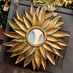 Зеркало-солнце с золотыми с лучами Rays of Peace варинант исполнения - 3 | Loft Concept в Санкт-петербурге